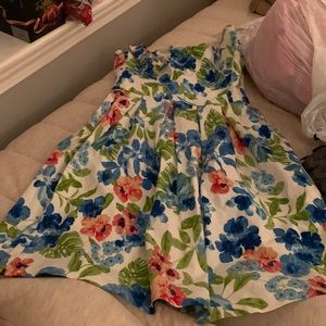 Flowers - Blue / Pint - green leafs